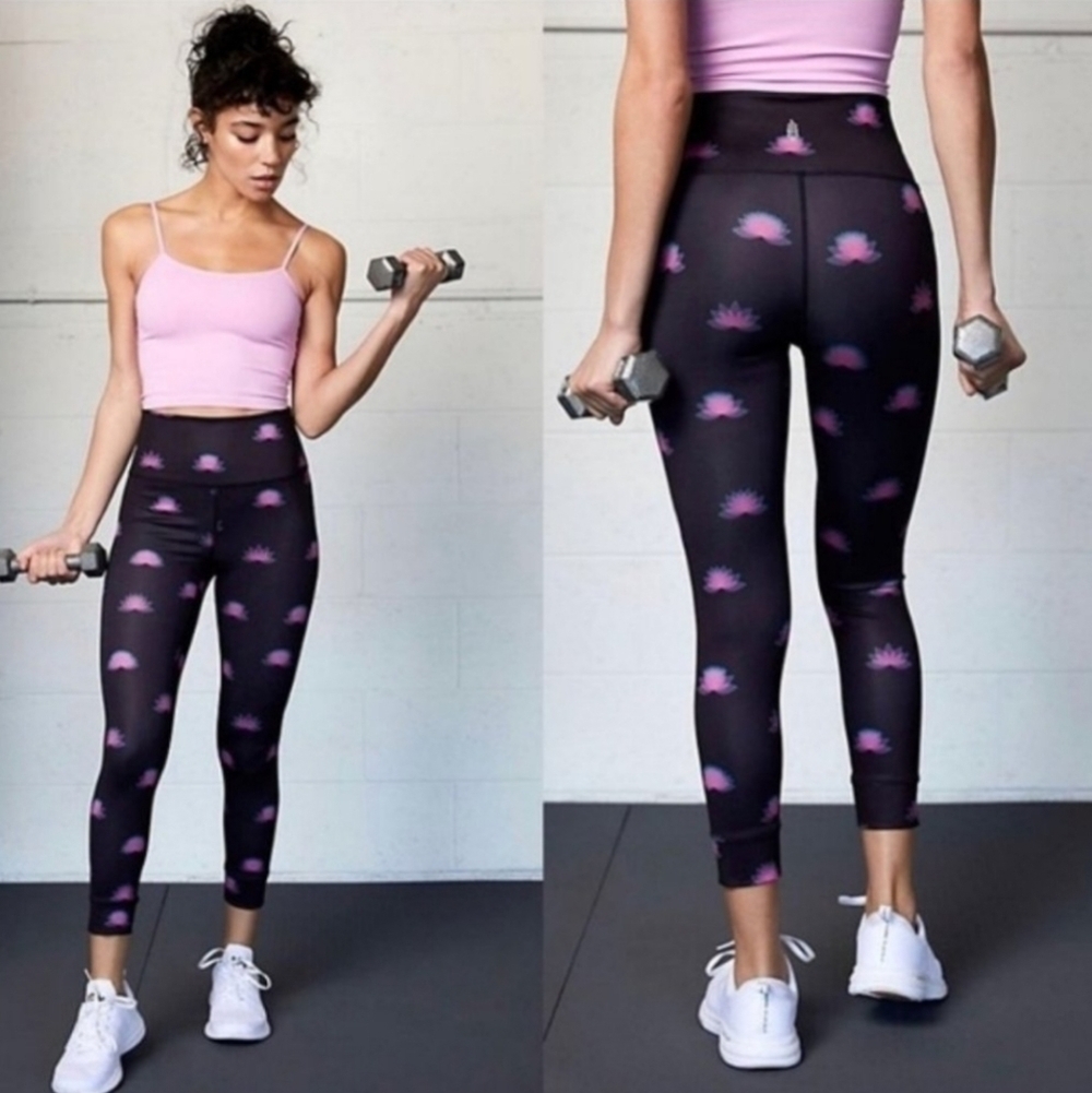Free People Movement Lotus Print Hi-Rise Legging XS